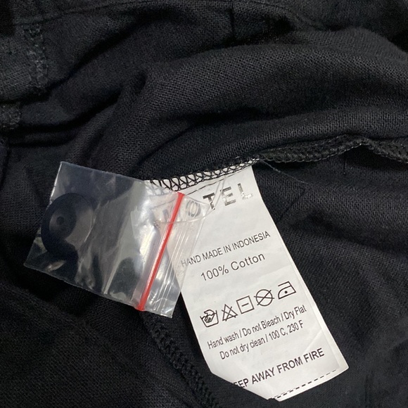 Motel Pants Flare Slit Gesta Trouser black Sz small 28 NWT - Picture 10 of 11